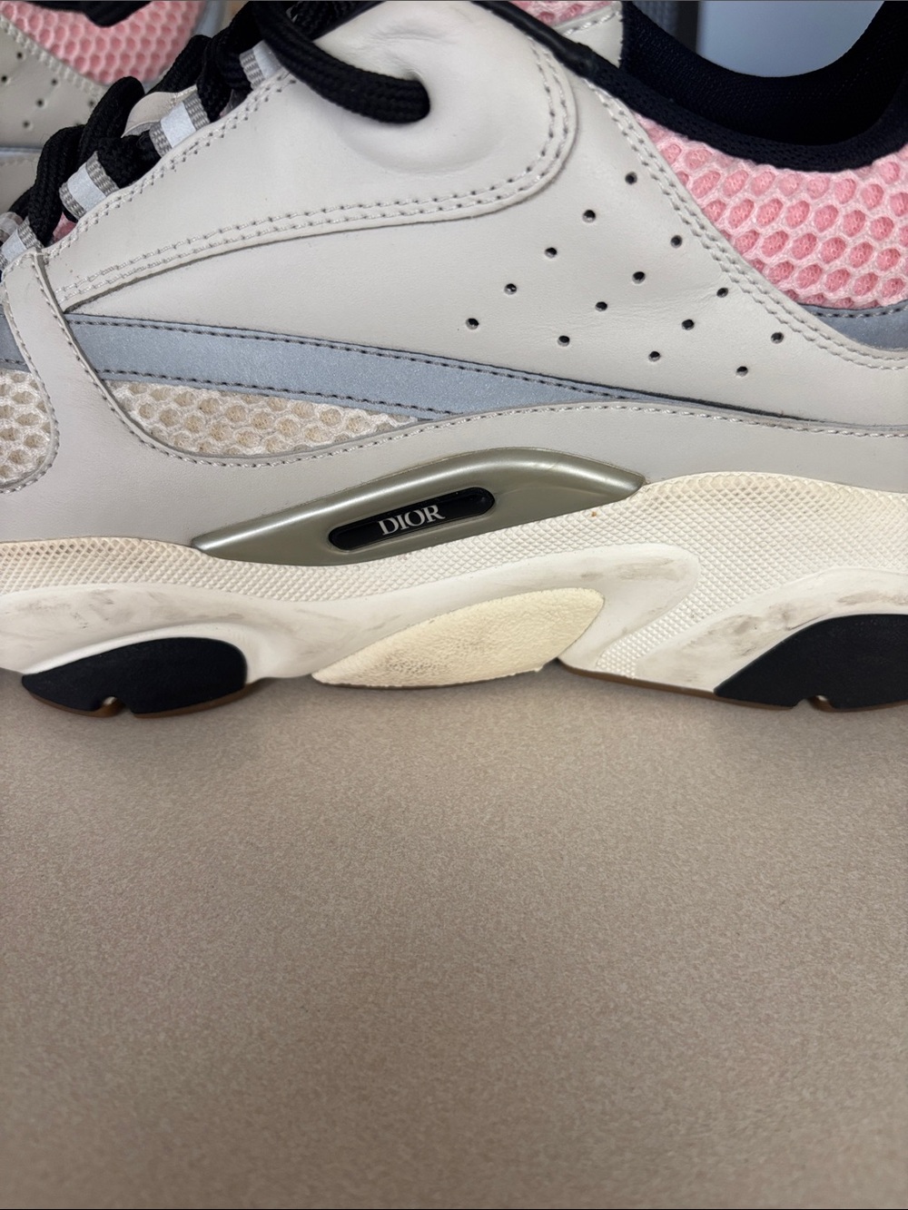 Dior B22 Pale Pink Grey Sneaker - Picture 8 of 10